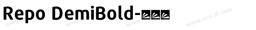 Repo DemiBold字体转换